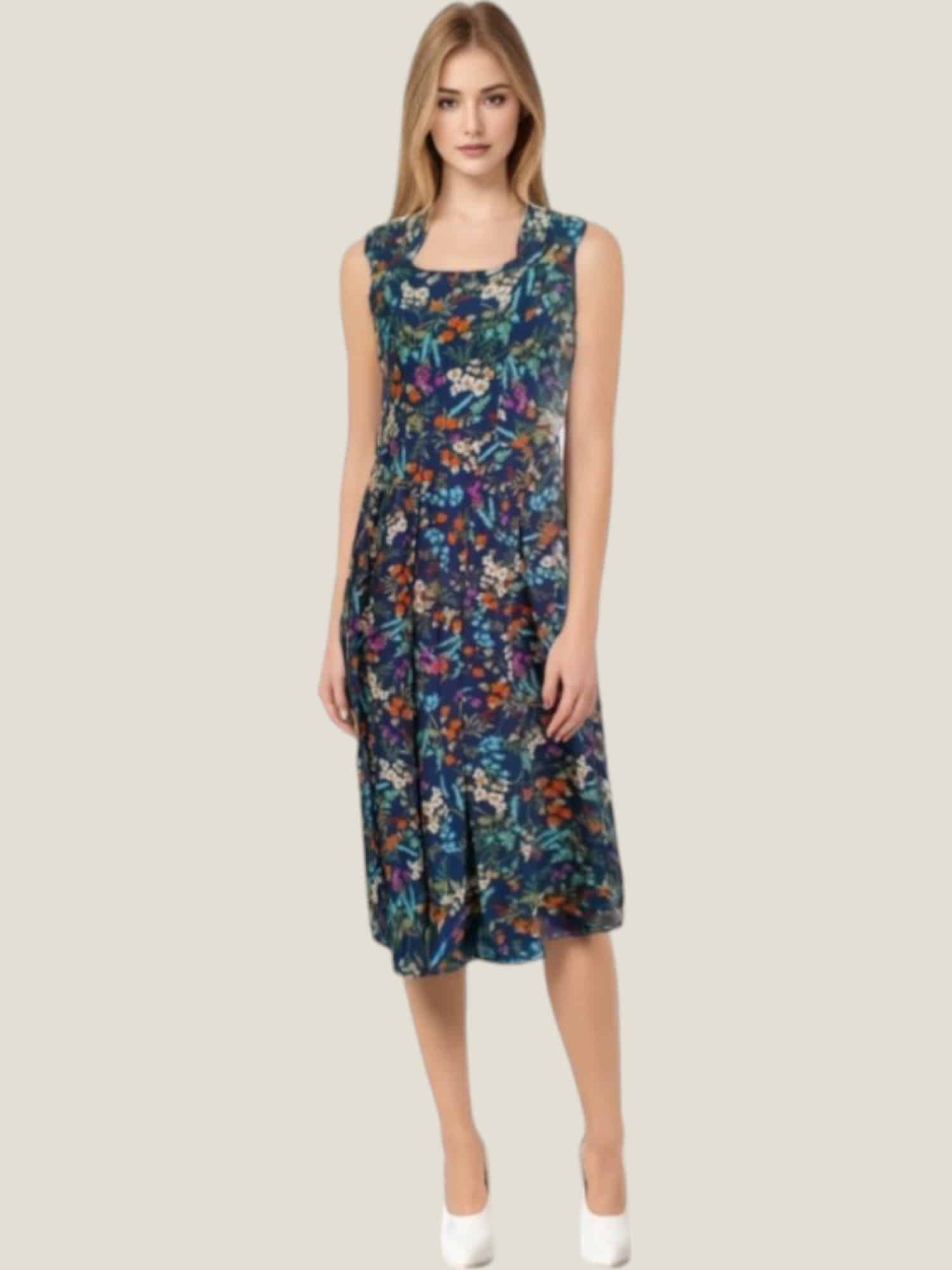 Elegant women's dress in luxurious fabric