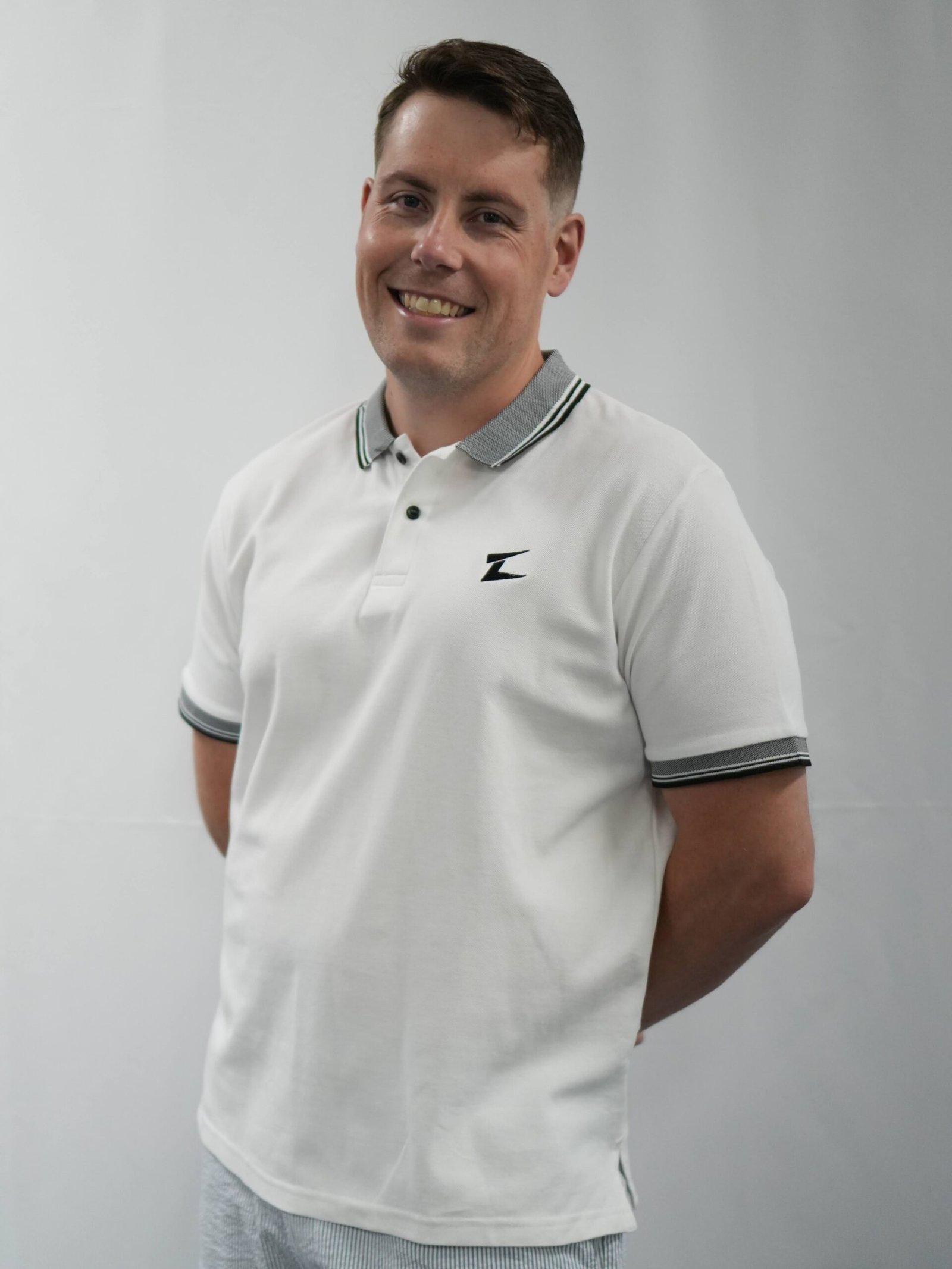 Classic men's polo with refined detailing